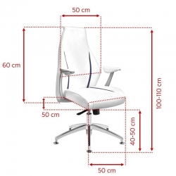 Fotel kosmetyczny z podnóżkiem, regulowana wysokość